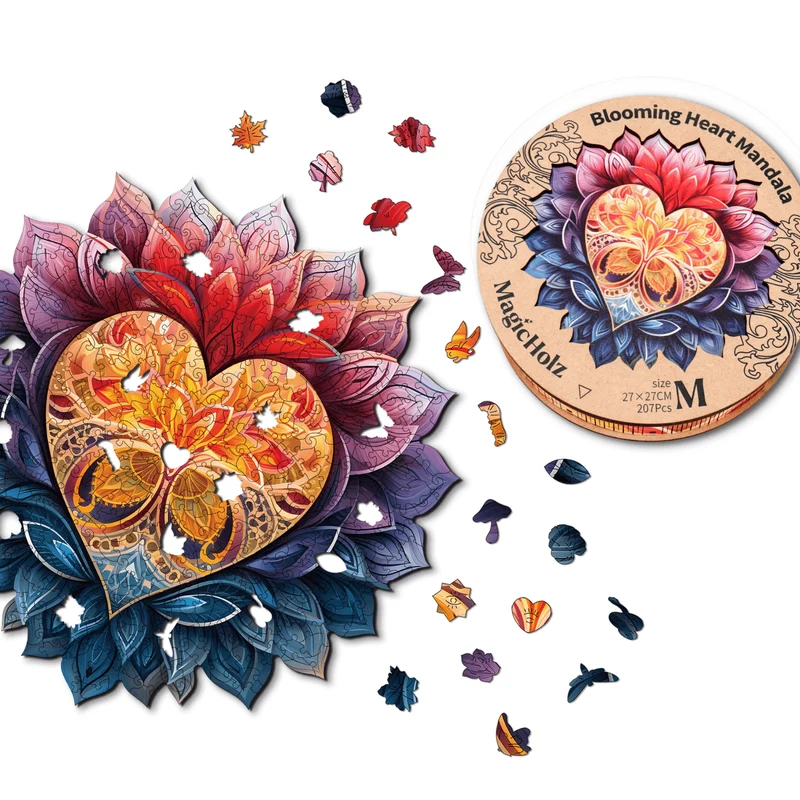 Blühendes Herz Mandala