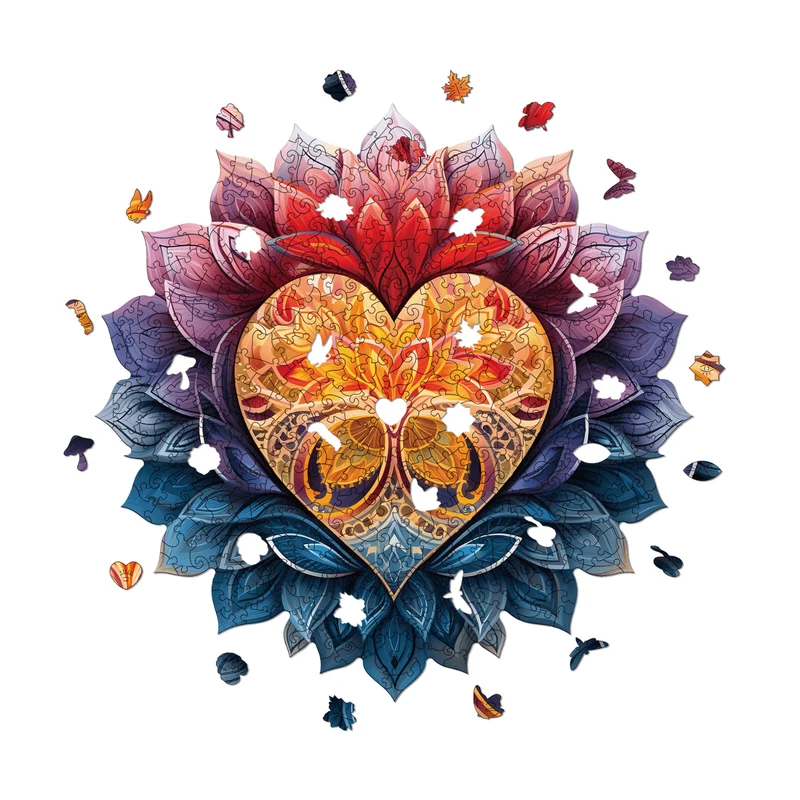 Blühendes Herz Mandala