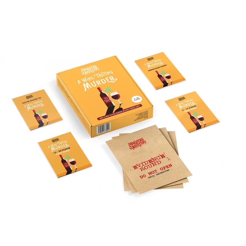 A Wine Tasting Themed Murder Mystery Game Kit