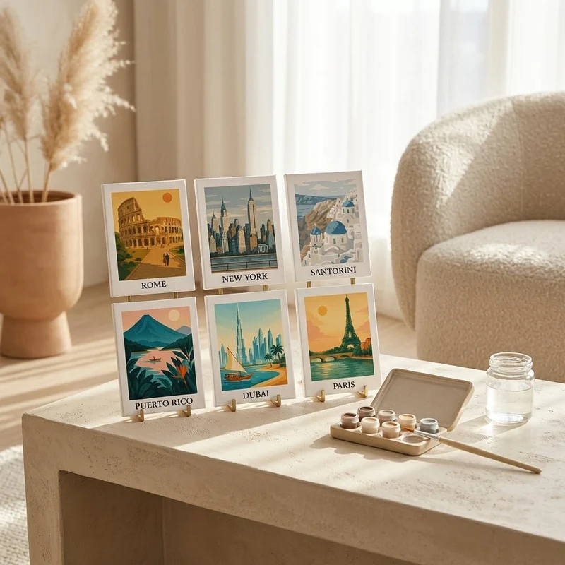 MINI MALEN NACH ZAHLEN | WELTREISE – 6er Set