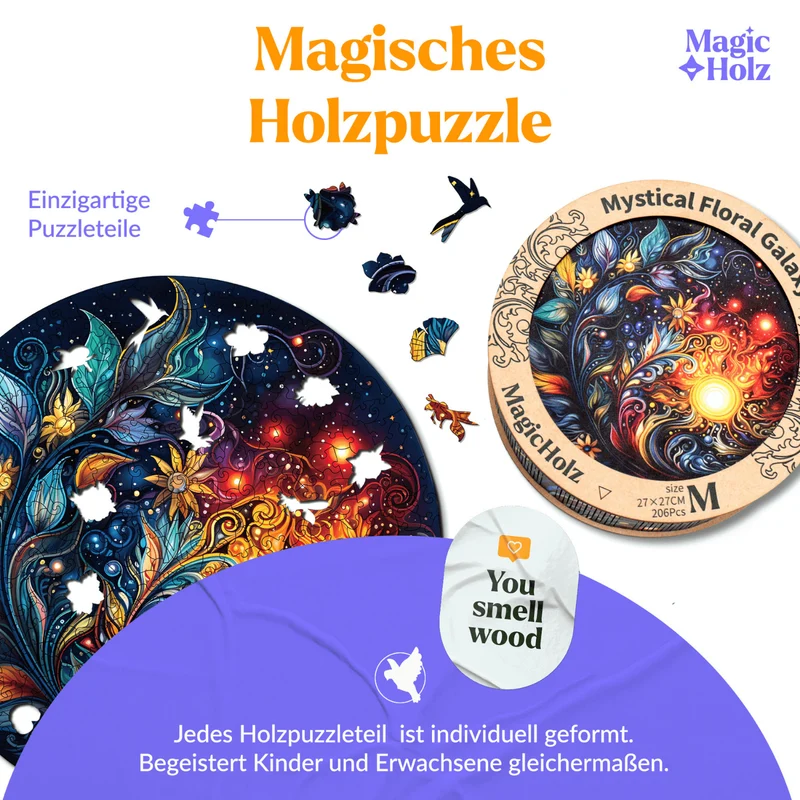 Mystische Blumen Galaxie Mandala