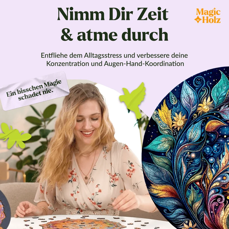 Mystische Blumen Galaxie Mandala