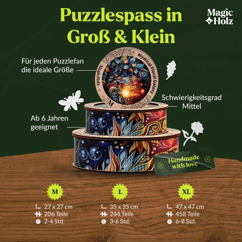 Mystische Blumen Galaxie Mandala