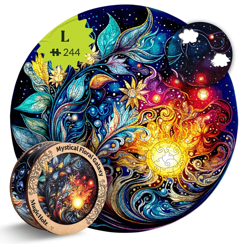 Mystische Blumen Galaxie Mandala