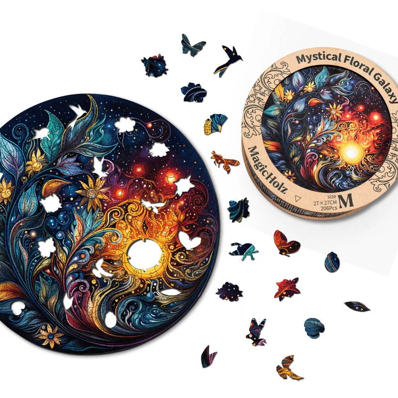 Mystische Blumen Galaxie Mandala