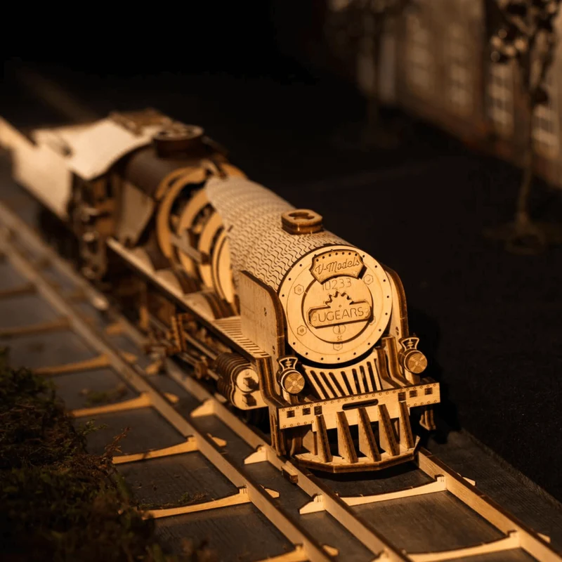 V-Express Dampflokomotive mit Tender