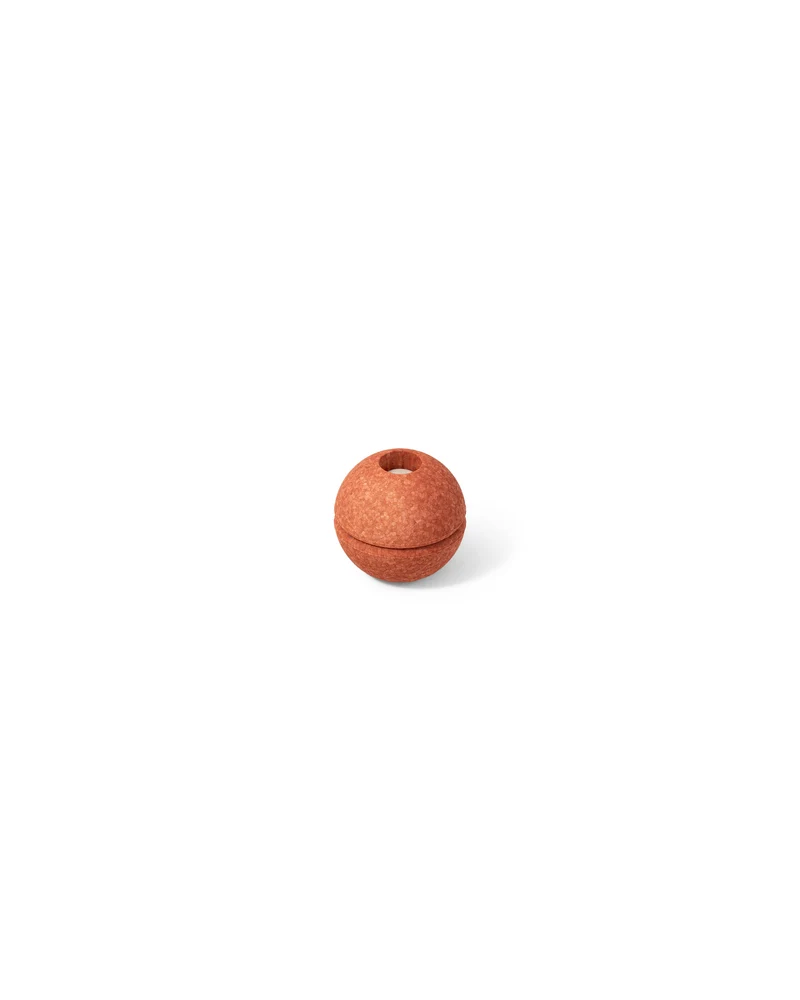 Schaumstoffball - burnt orange/dusty green