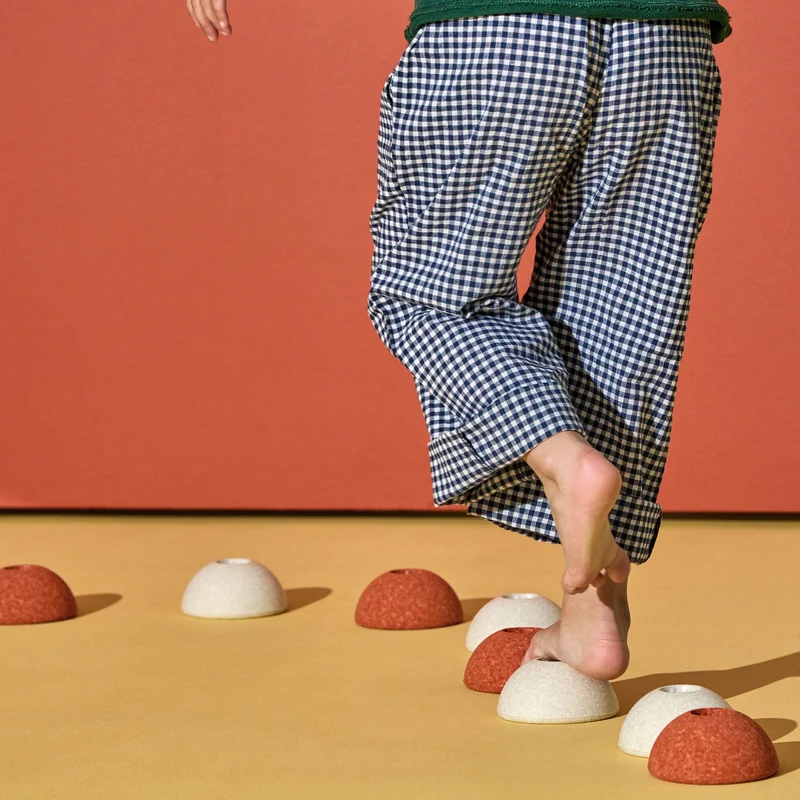 Schaumstoffball - sand grey/honey yellow