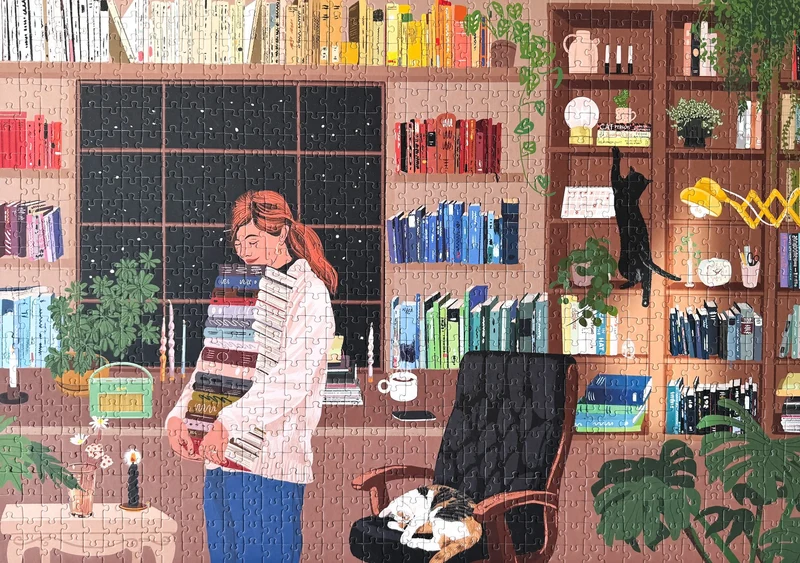 Piecely Reading Room Puzzle, 1000 Teile