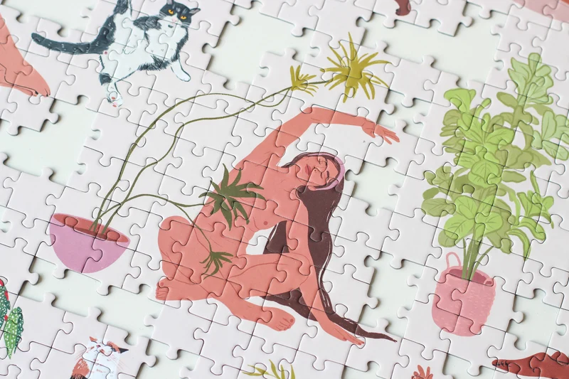 Piecely Plant Yoga Puzzle, 1000 Teile