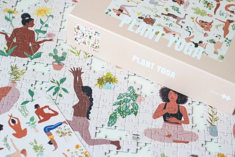 Piecely Plant Yoga Puzzle, 1000 Teile