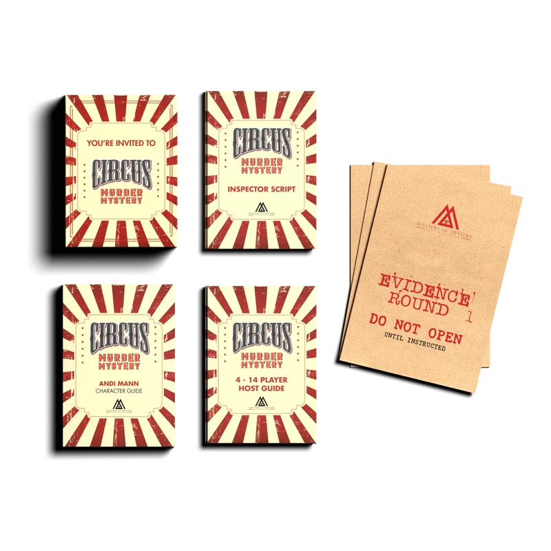 Expansion Pack - Circus Themed Murder Mystery Game Kit