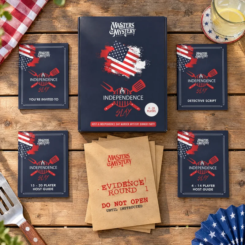 Independence Day / BBQ Themed Murder Mystery Host Your Own Game Kit