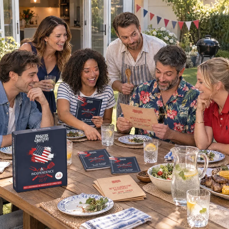 Independence Day / BBQ Themed Murder Mystery Host Your Own Game Kit