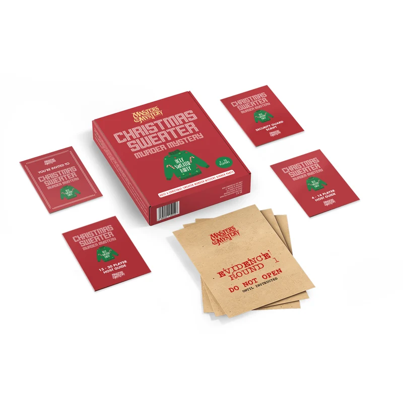 Office Christmas Sweater Party Murder Mystery Game Kit