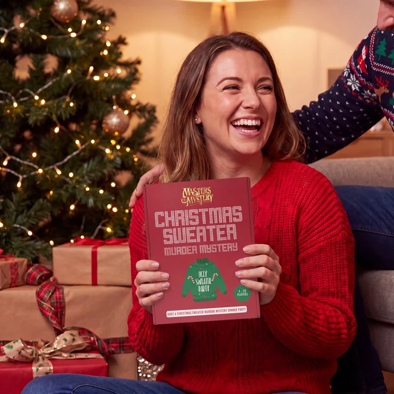 Office Christmas Sweater Party Murder Mystery Game Kit