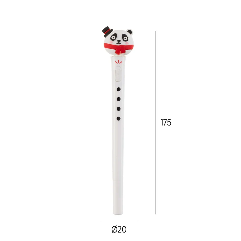 Weihnachtskugelschreiber mit Projektor – Panda
