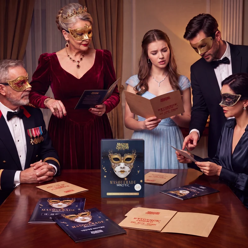 Masquerade Ball/Carnival Murder Mystery Host Your Own Game Kit