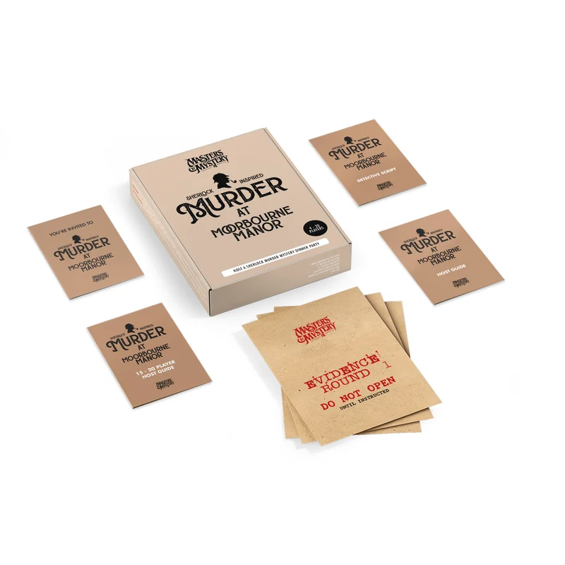 Sherlock Holmes Murder Mystery Host Your Own Game Kit