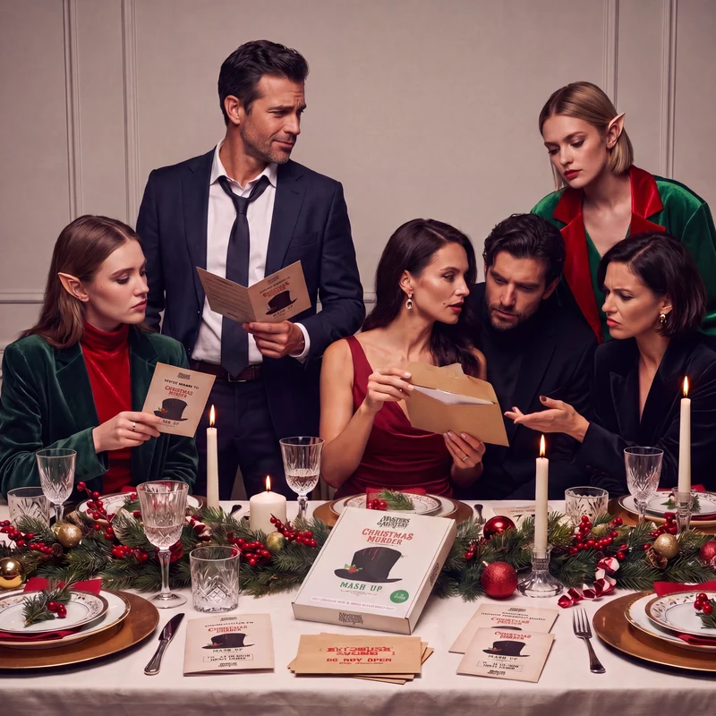 Christmas Murder Mystery Host Your Own Dinner Party Game Kit