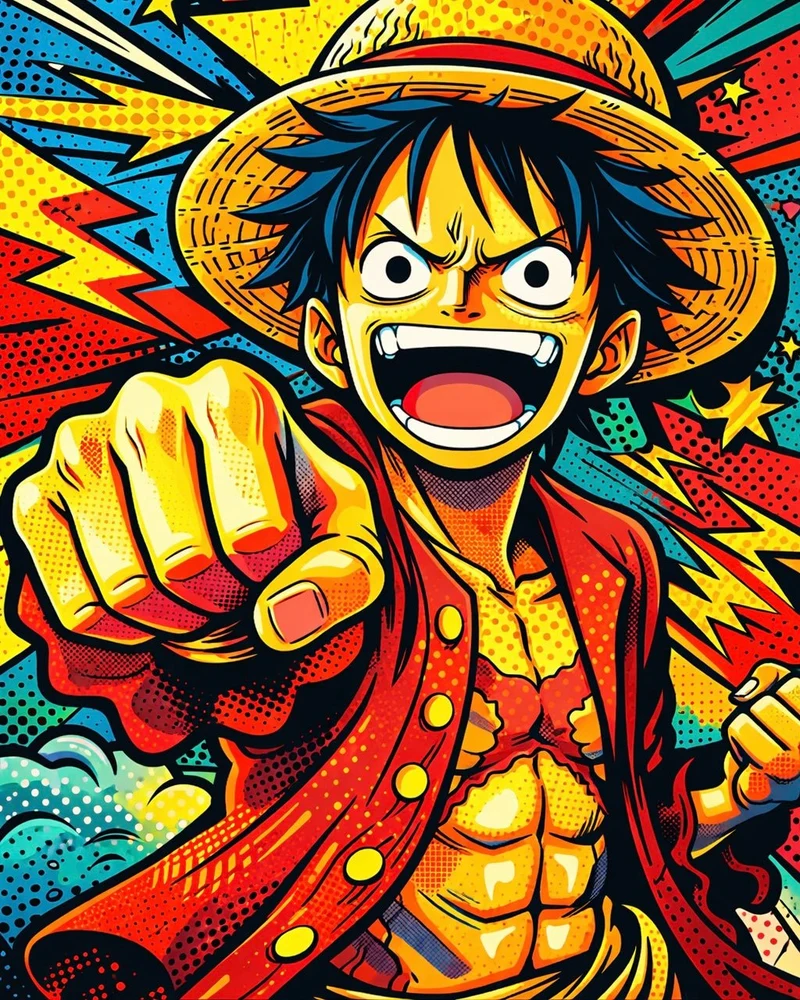 MALEN NACH ZAHLEN | ANIME POP ART HERO