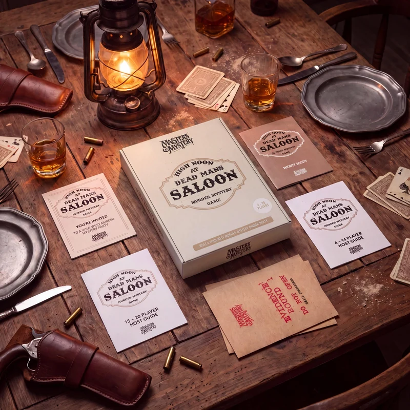 Wild West Cowboy Murder Mystery Host Your Own Game Kit