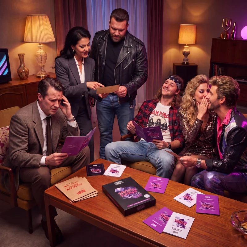 1980s Murder Mystery Game Kit