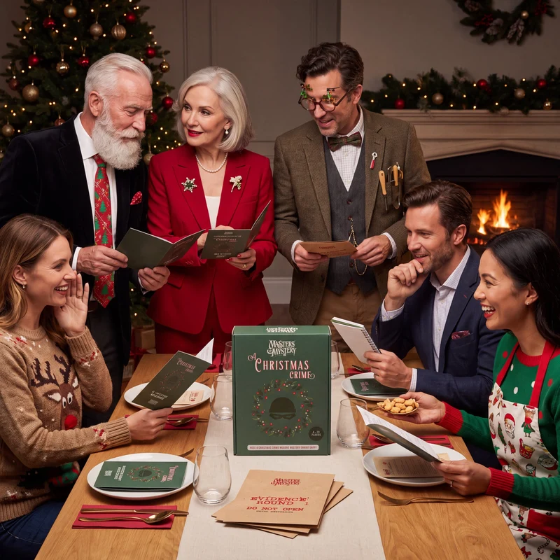 A Christmas Crime Murder Mystery Game Kit