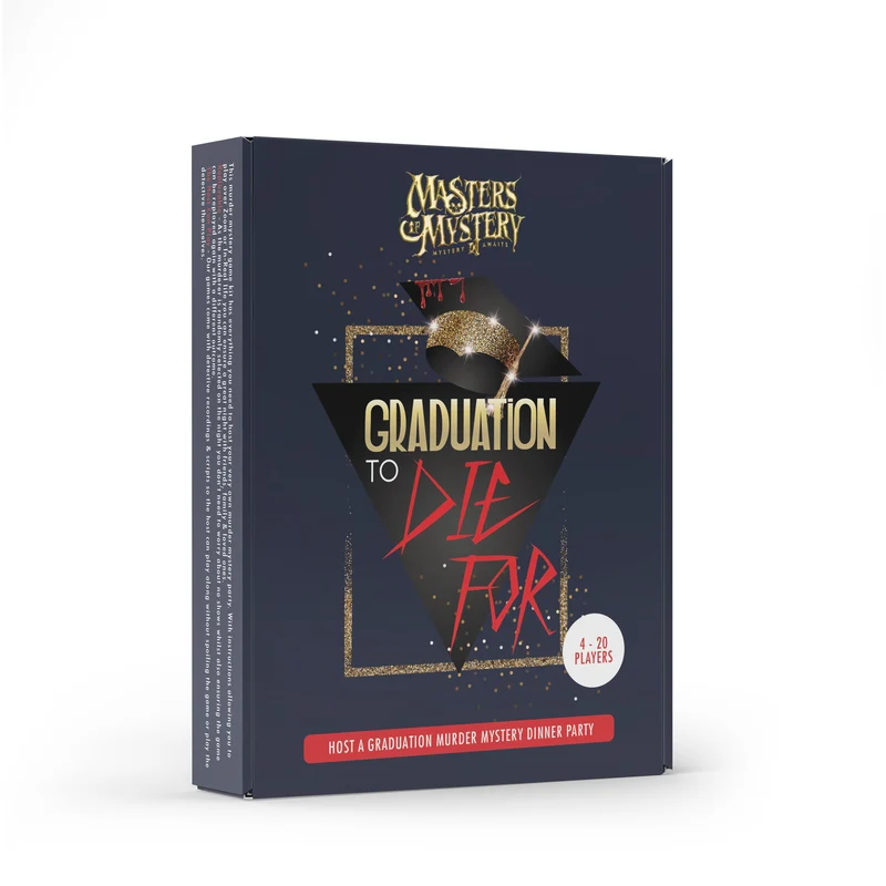 "A Graduation to Die For" Murder Mystery Game Kit - Themed Party Fun