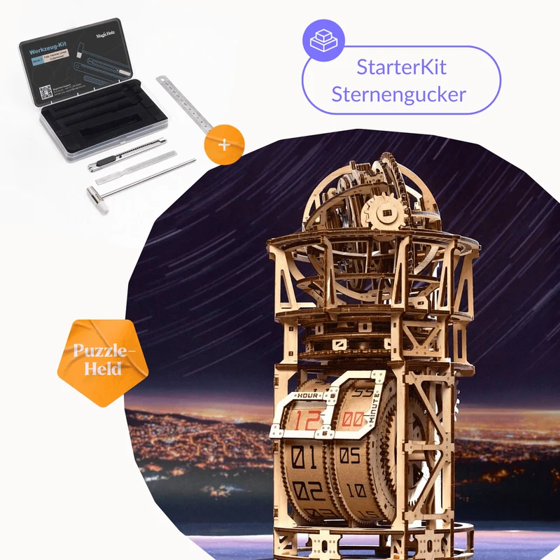 Sternengucker Tourbillon – Tischuhr Bausatz