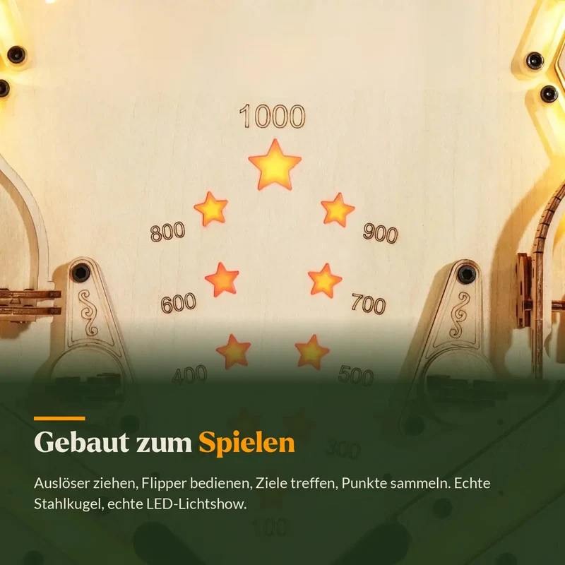 3D Pinball Maschine aus Holz