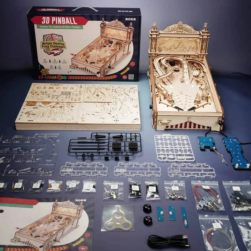 3D Pinball Maschine aus Holz