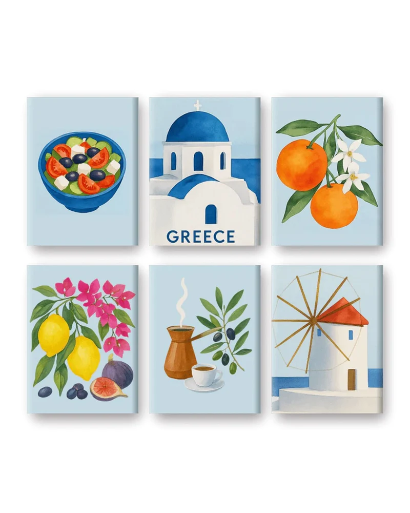 MINI MALEN NACH ZAHLEN | GREEK ESCAPE – 6er Set