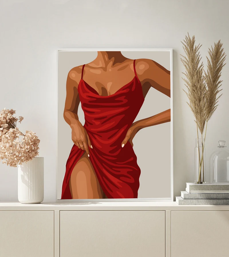 MALEN NACH ZAHLEN | RED LADY