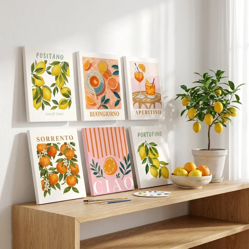 MINI MALEN NACH ZAHLEN | MEDITERRANE VIBES – 6er Set