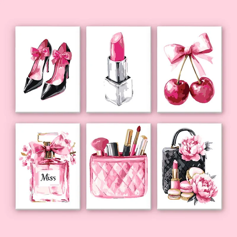 MINI MALEN NACH ZAHLEN | PINK - 6er Set