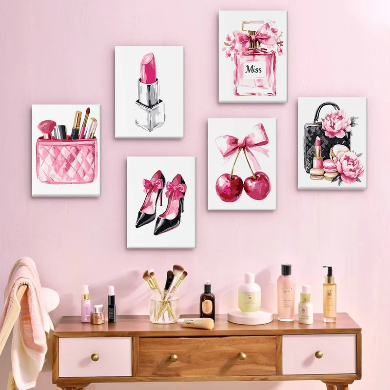 MINI MALEN NACH ZAHLEN | PINK - 6er Set