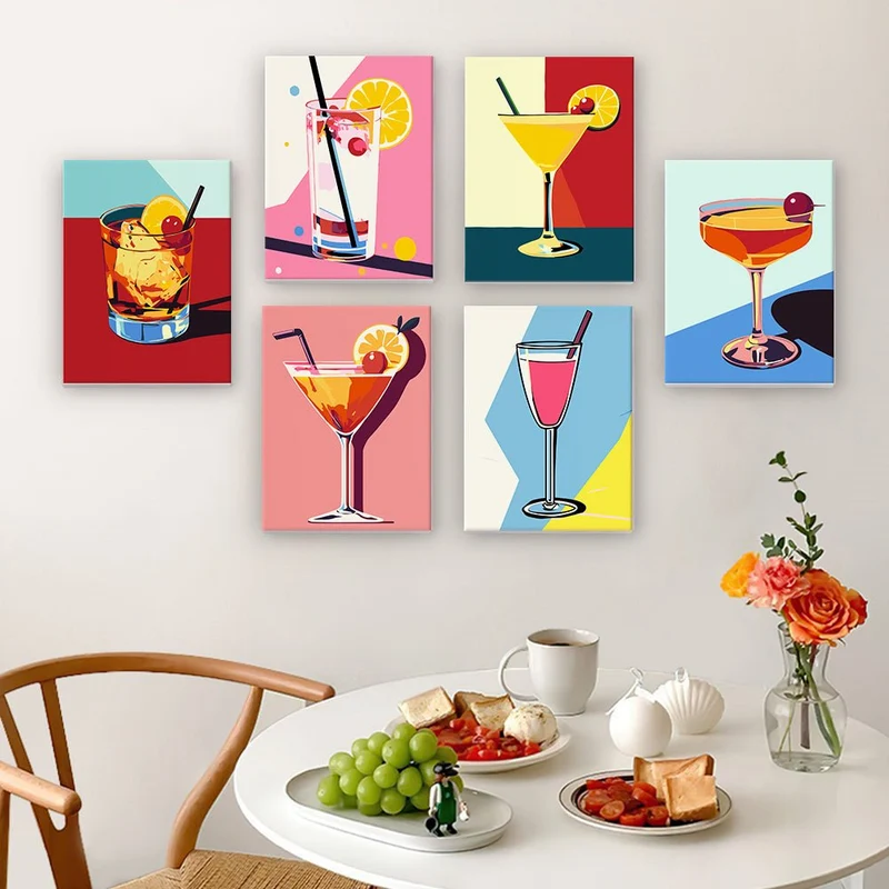 MINI MALEN NACH ZAHLEN | COCKTAIL CLASSY - 6er Set