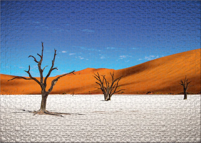 Puzzle 1000 Teile "Wüstenbäume"