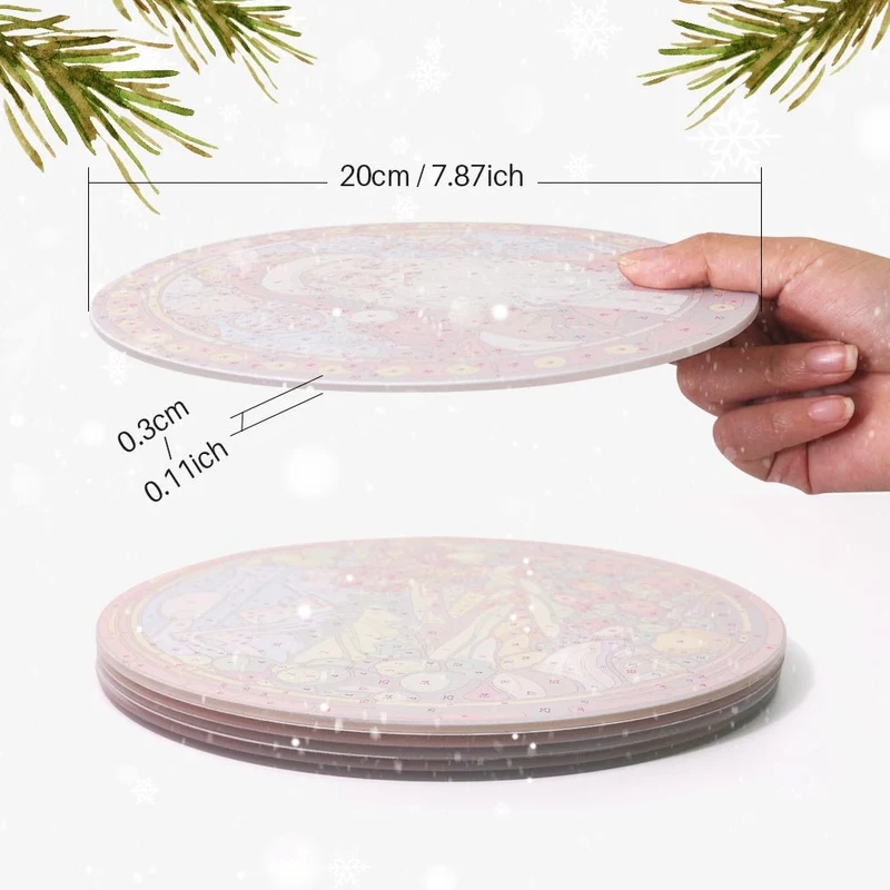 MALEN NACH ZAHLEN | TISCHSET CHRISTMAS - 6 Stk.