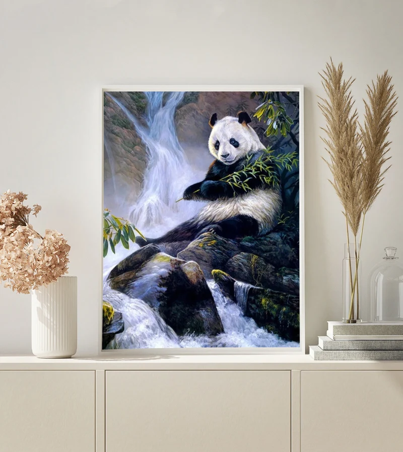 MALEN NACH ZAHLEN | PANDA AM FLUSS