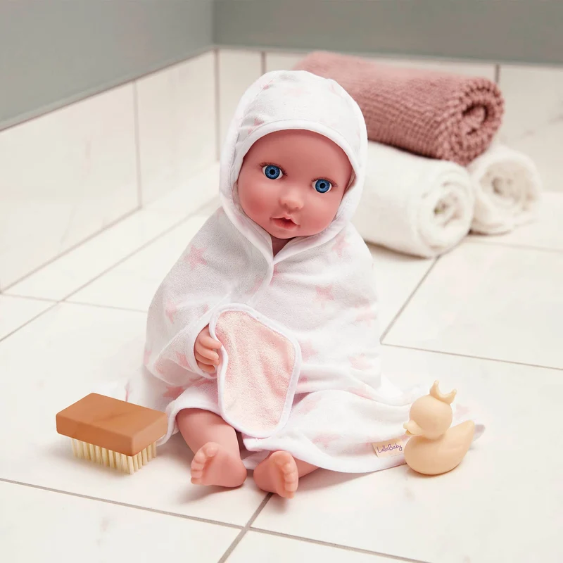 Badeset für Puppen mit Handtuch und Zubehör