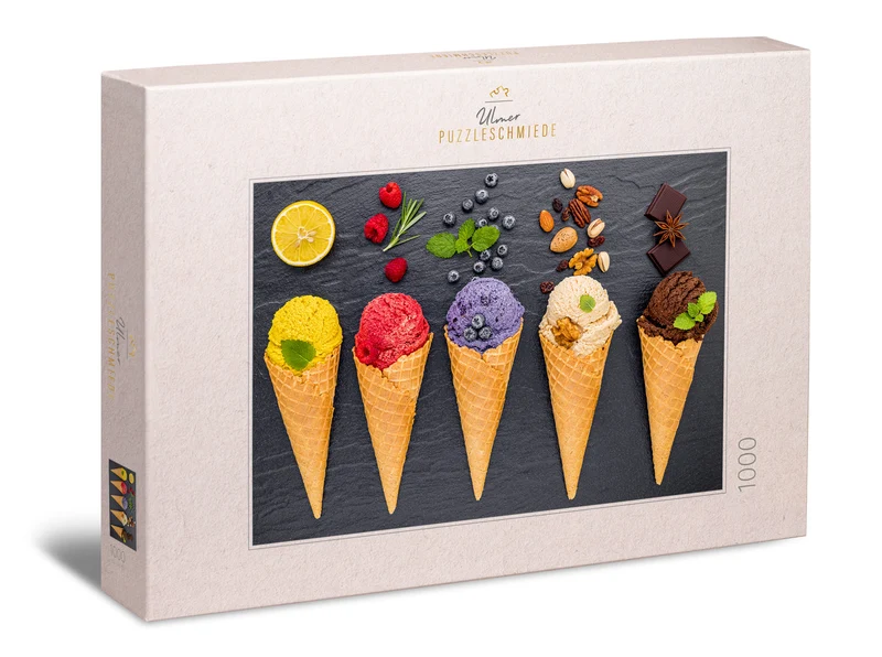 Puzzle 1000 Teile "Eiskalte Farben"