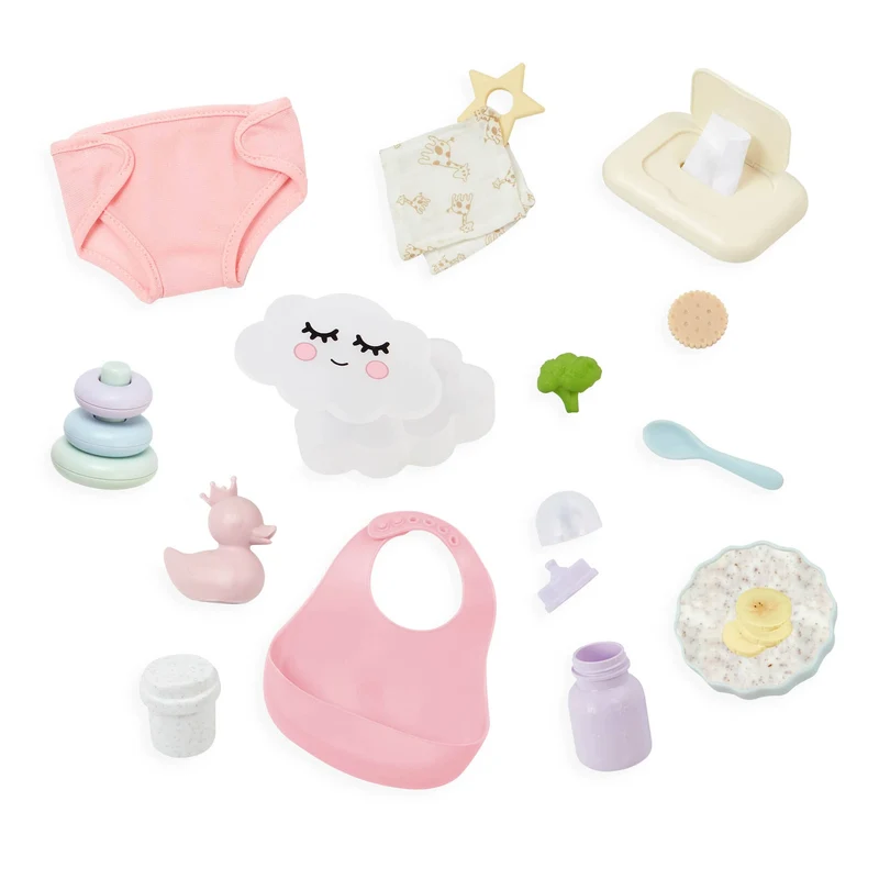 Fütter- und Pflegeset für Babypuppen