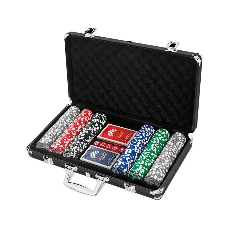COPAG POKER SET - Dark Aluminum 300 - Casino Quality, sprachunabhängig