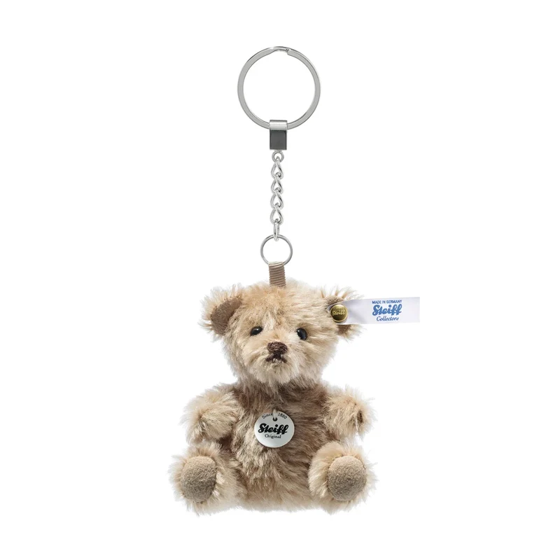 Steiff 040382 - Schlüsselanhänger Mini Teddybär Mohair beige 8cm