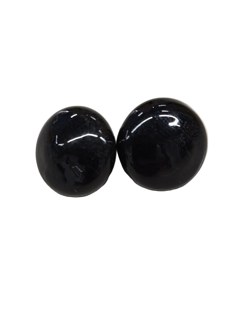 Teddybär Glasaugen Paar 12mm Schwarz