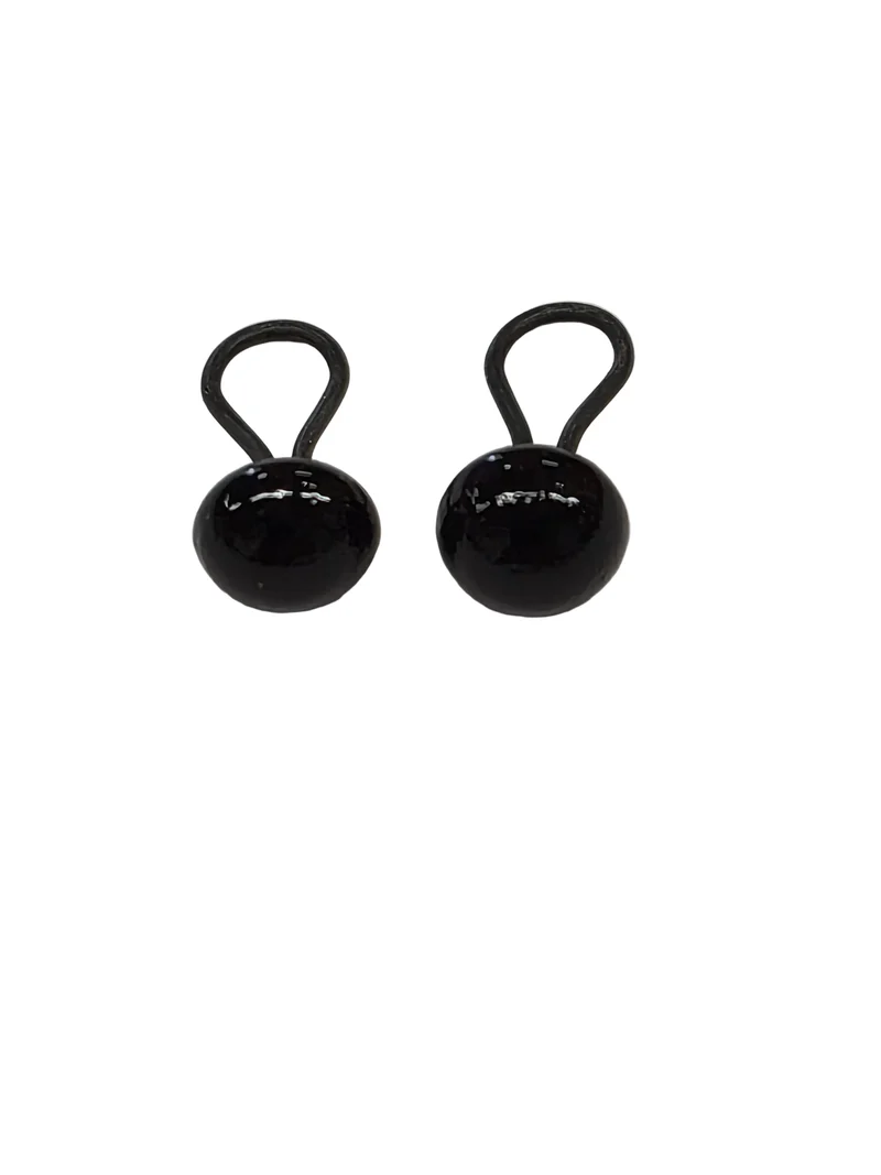 Teddybär Glasaugen Paar 3mm Schwarz