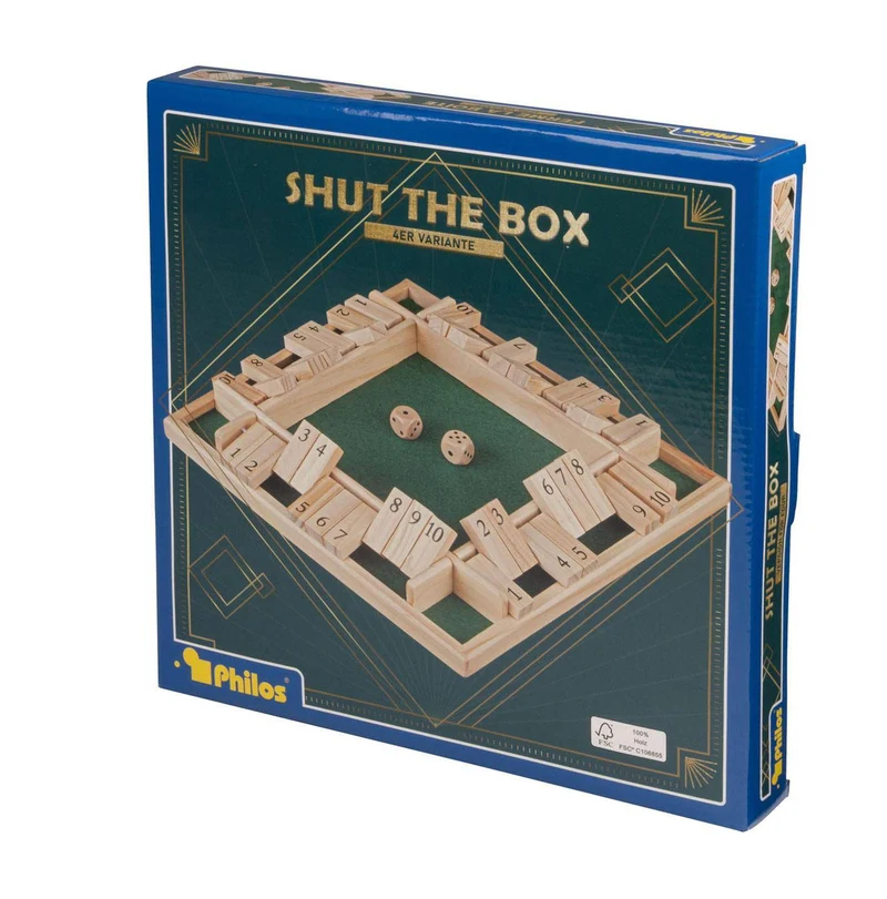 Shut The Box, 10er, 4er Variante, FSC 100%, sprachunabhängig