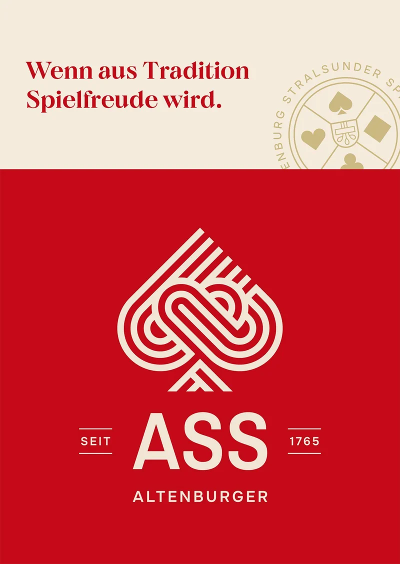 FSC Rommé mit großen Eckzeichen, französisches Bild, deutsch